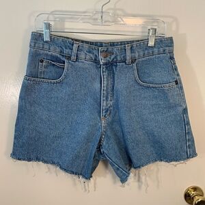 New man EUC high waisted cutoff jean shorts Size 30